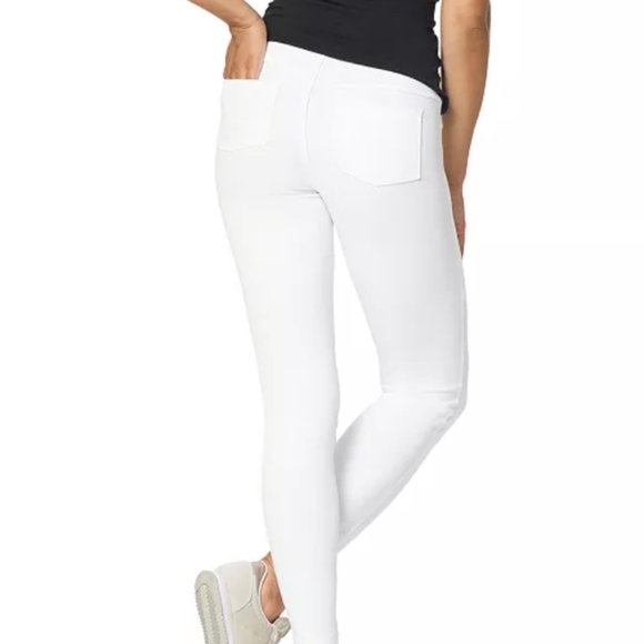 HUE Classic White Stretch Denim Leggings - Picture 14 of 16